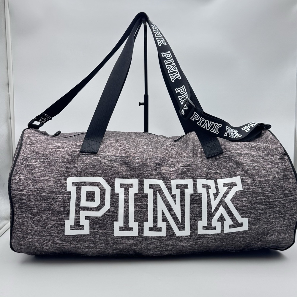 Victoria's Secret Pink Weekender Bag Gym Duffle Adjustable Crossbody Strap NWOT